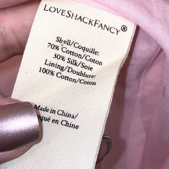 NWT!! LoveShackFancy Hutchinson Powder Pink Maxi Silk Blend Dress Size 4..545$!! - Picture 10 of 14